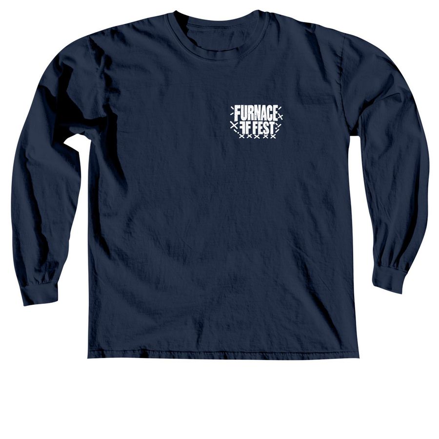 Furnace Fest T Shirt, a True Navy Comfort Colors Long Sleeve Tee