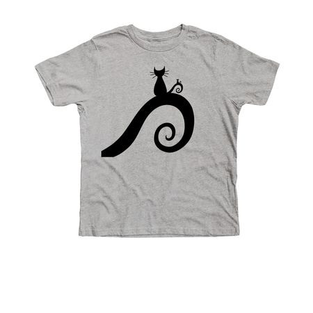 Fractal Kitty, a Athletic Heather Premium Youth Tee