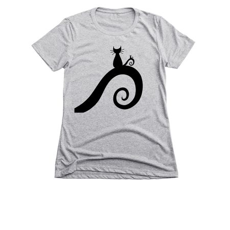 Fractal Kitty, a Dark Heather Grey Women's Slim Fit Tee