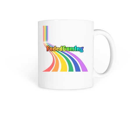 Rainbow Mutation Mug, a White Coffee Mug