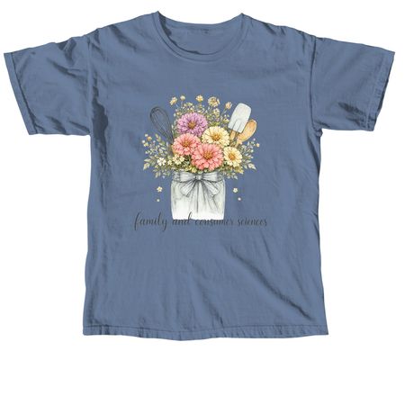 FCS Flower Tee, a Blue Jean Comfort Colors Unisex Tee