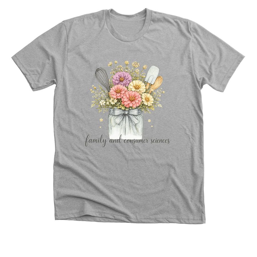 FCS Flower Tee, a Athletic Heather Premium Unisex Tee