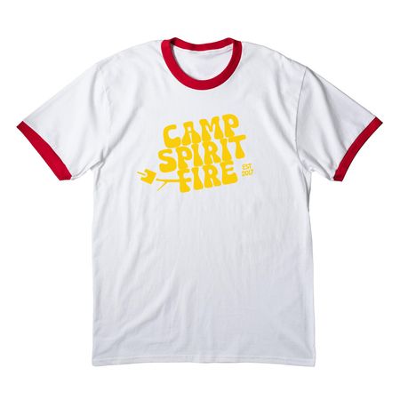 Marshmallow, a White/ Red Cotton Ringer Tee