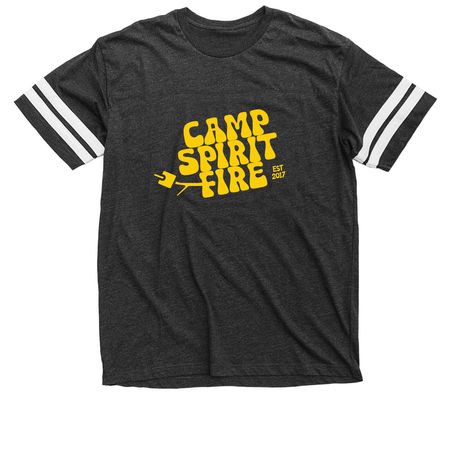 Marshmallow, a Vintage Smoke / White Football Jersey Tee