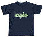Classic NCS Eagles Tee, a True Navy Comfort Colors Youth Tee (back-view)