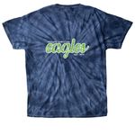 Classic NCS Eagles Tee, a Navy Classic Tie Dye Tee (back-view)