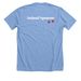 Fetch the Finish Line, a Heather Carolina Blue Premium Unisex Tee (back-view)