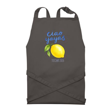 Apron, a Dark Grey Recycled Bib Apron