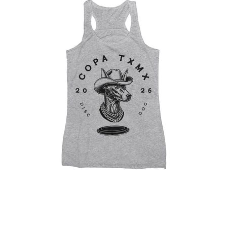 2026 COPA TxMx, a Athletic Heather Women's Racerback