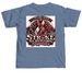 I Stand With Stroke Survivors, a Blue Jean Comfort Colors Unisex Tee (back-view)