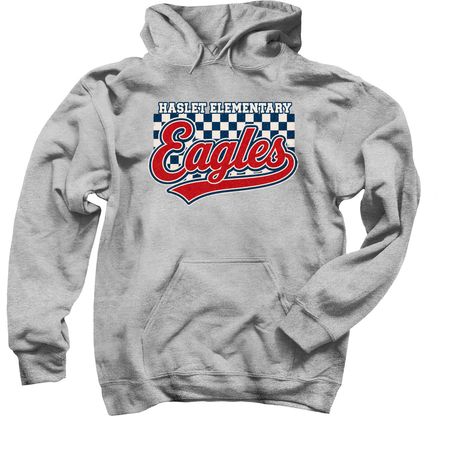 Haslet Checkers, a Sport Grey Pullover Hoodie