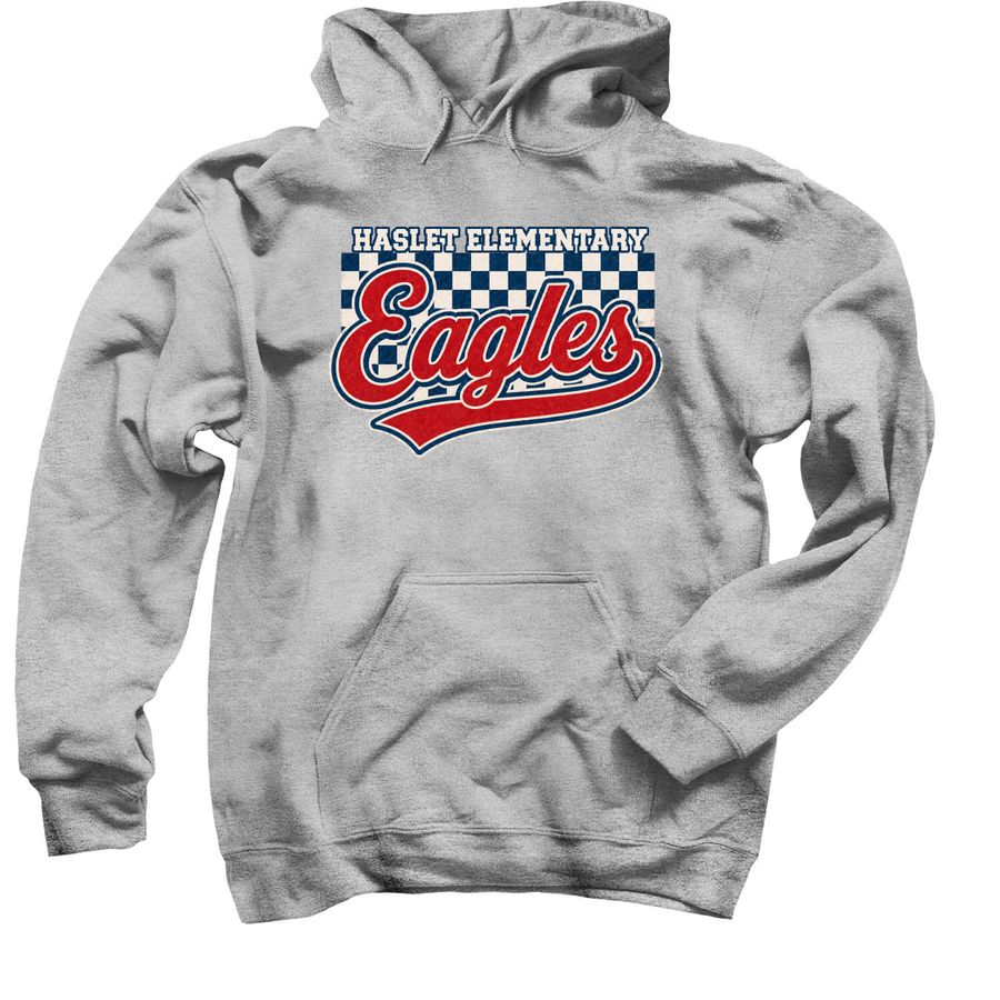 Haslet Checkers, a Sport Grey Pullover Hoodie