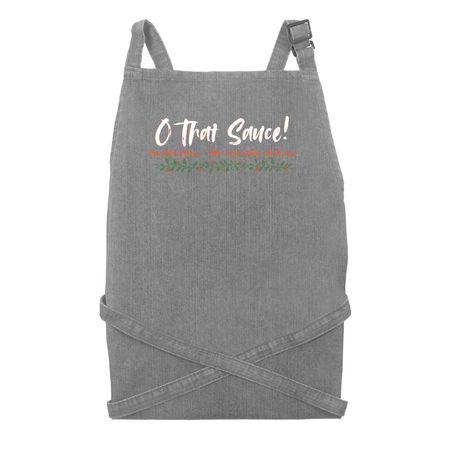 True Zealots Kitchen Apron, a Grey Denim Recycled Denim Bib Apron
