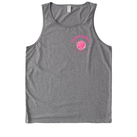 2024 Official Pride in the Park Merch, a Aluminum Grey Allmade Eco Triblend Tank