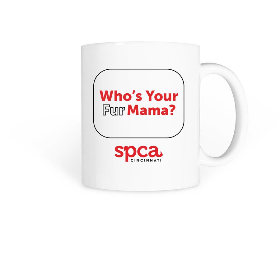 Fur Mama, a White Coffee Mug