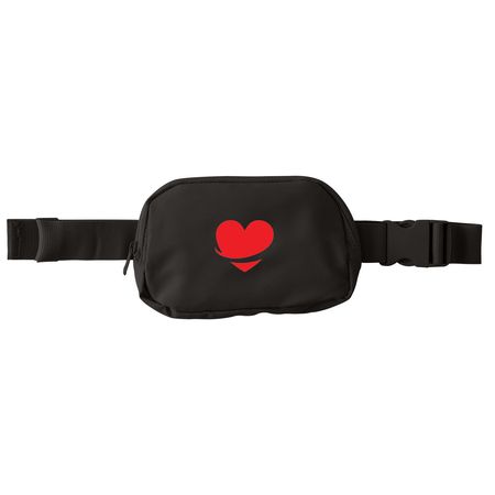 914Cares Crossbody Bags, a Deep Black Matte Hip Pack