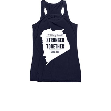 STRONGER TOGETHER, a Navy Women's Racerback
