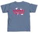 Radford Women's Club Soccer Apparel, a Blue Jean Comfort Colors Unisex Tee (back-view)