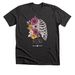 Floral Ribs Tee, a Dark Grey Heather Premium Unisex Tee
