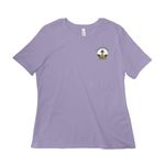All My Hope, a Dark Lavender Women?s Relaxed Cotton Tee (back-view)