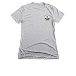 All My Hope, a Dark Heather Grey Women's Slim Fit Tee (back-view)