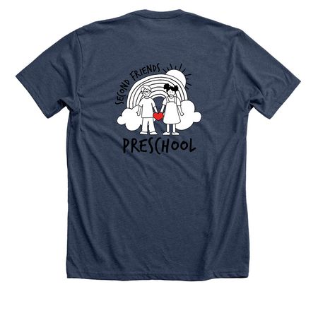 Classic B&W&nbsp;, a Heather Navy Premium Unisex Tee