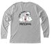 Classic B&W&nbsp;, a Athletic Heather Premium Long Sleeve Tee (back-view)