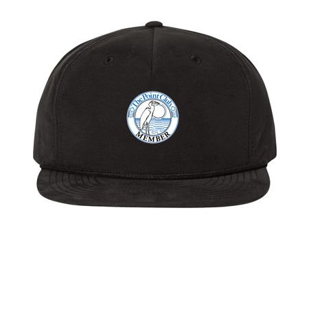 Ropes Hat, a Black Printed Umpqua Snapback Cap