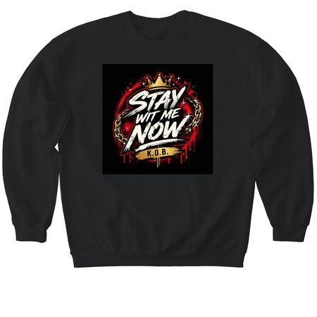 STAY WIT ME NOW MERCH&nbsp;, a Black Softstyle Crewneck Sweatshirt