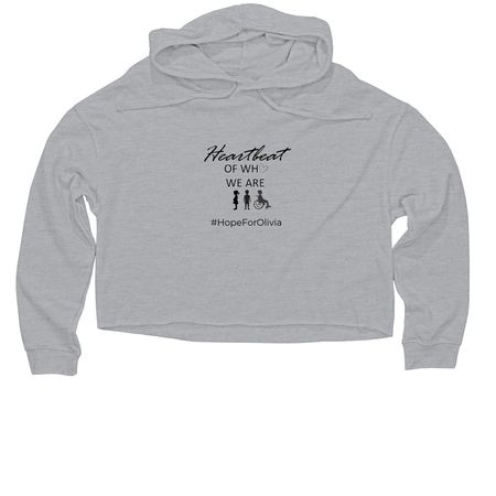 Liv Life Con Amor, a Grey Heather Women?s Lightweight Cropped Hoodie
