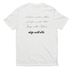 Safe With Me, a Bright White Allmade Eco Triblend Unisex Tee