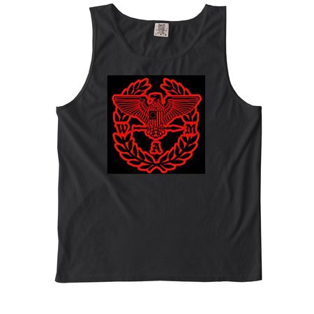 WAM TANKS, a Black Comfort Colors Tank Top
