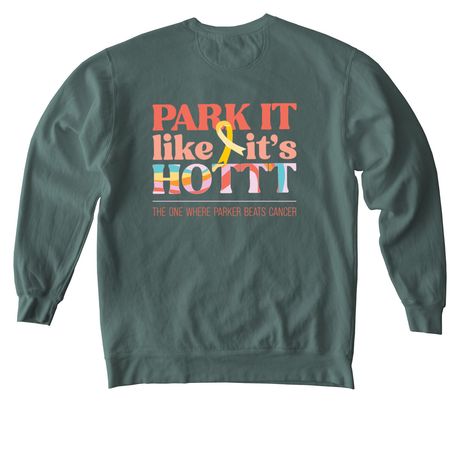Parker's Posse, a Blue Spruce Comfort Colors Crewneck Sweatshirt