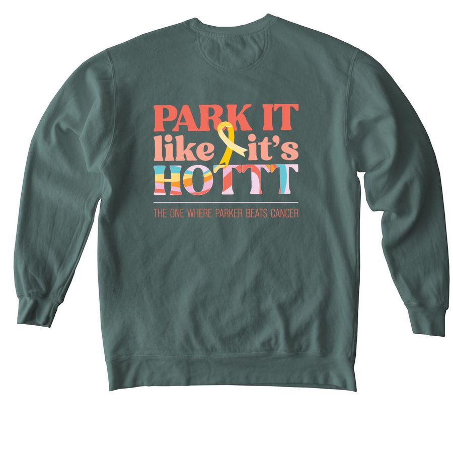 Parker's Posse, a Blue Spruce Comfort Colors Crewneck Sweatshirt