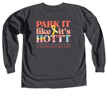 Parker's Posse, a Graphite Comfort Colors Long Sleeve Tee