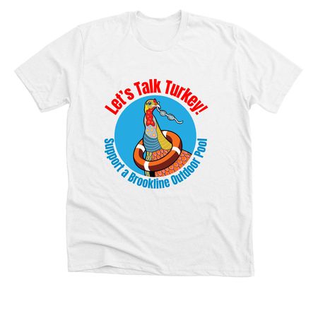 Dive in With Us white, a Solid White Blend Premium Unisex Tee