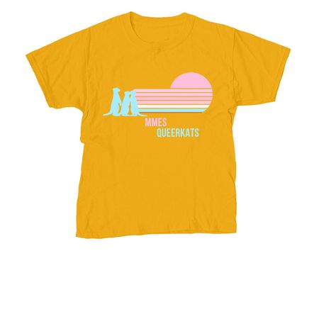 MMES Queerkats, a Gold Youth Unisex Tee