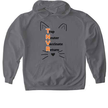 TNVR Team, a Charcoal Gildan Softstyle Pullover Hoodie