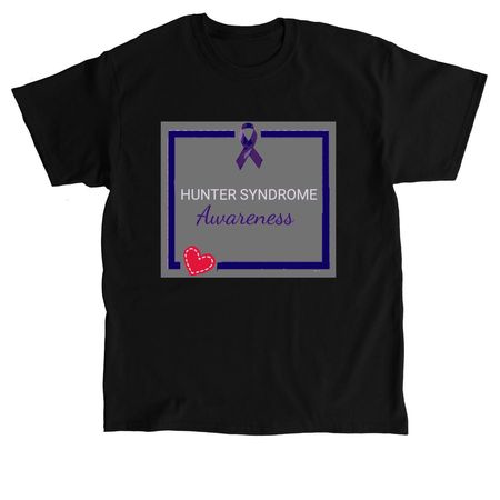 Hunter Syndrome Awareness, a Black Classic Unisex Tee