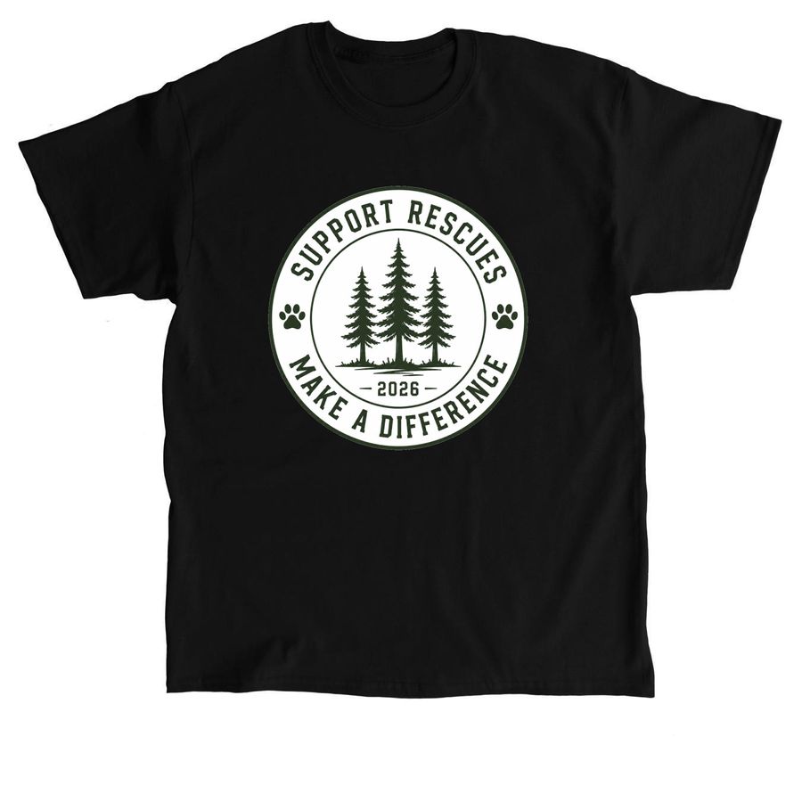 Change Lives., a Black Classic Unisex Tee