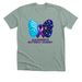 Alejandro's Butterfly Journey, a Heather Sage Premium Unisex Tee