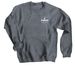 Plumpton Park Zoo: Wear the Mission, a Dark Heather Crewneck Sweatshirt