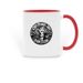 Chef Peanut & Abu Fundraising Mug, a Red Two-Tone Ceramic Mug