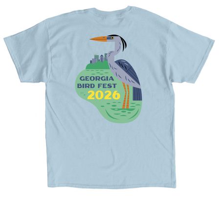 Georgia Bird Fest 2026 T-Shirt, a Light Blue Classic Unisex Tee