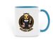 Golden Ghoul Cup, a Light Blue Two-Tone Ceramic Mug