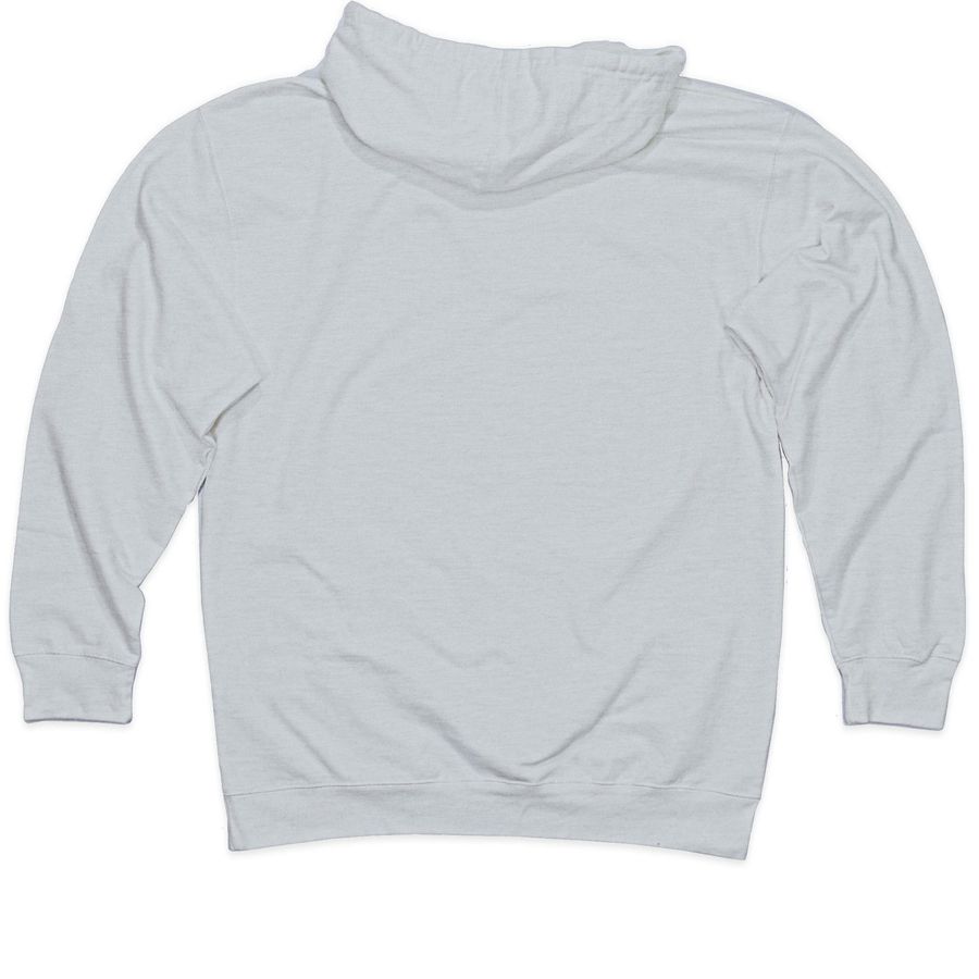 It's For Rhinos!, a Grey Heather Midweight Pullover Hoodie (back-view)