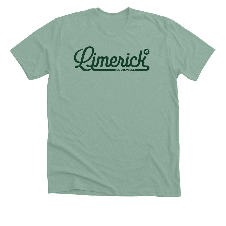 Limerick Neighborhood Gear, a Heather Dusty Blue Premium Unisex Tee