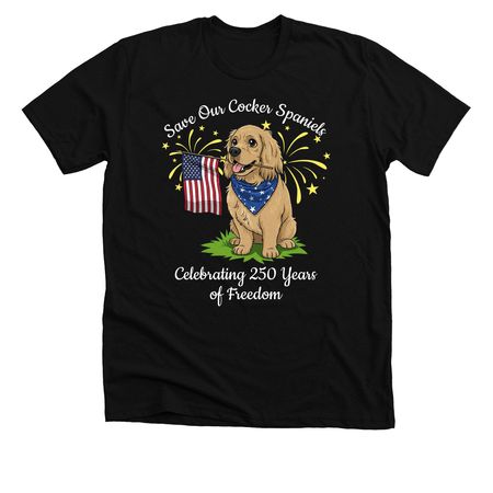 Freedom, a Solid Black Blend Premium Unisex Tee
