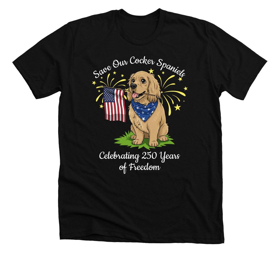 Freedom, a Solid Black Blend Premium Unisex Tee