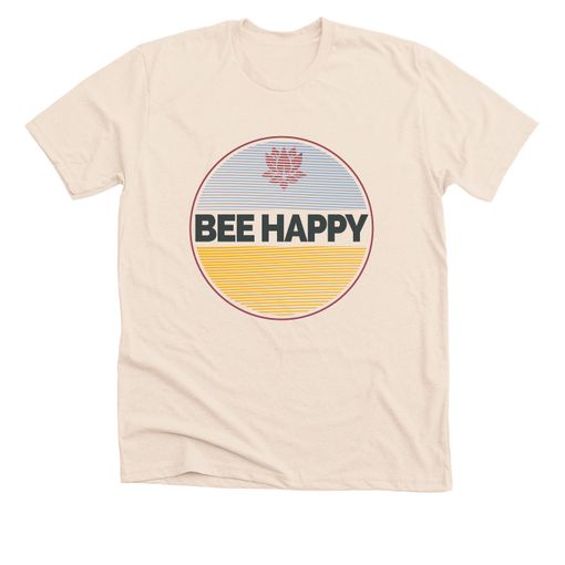 Bee Happy 2 Cream Premium Tee